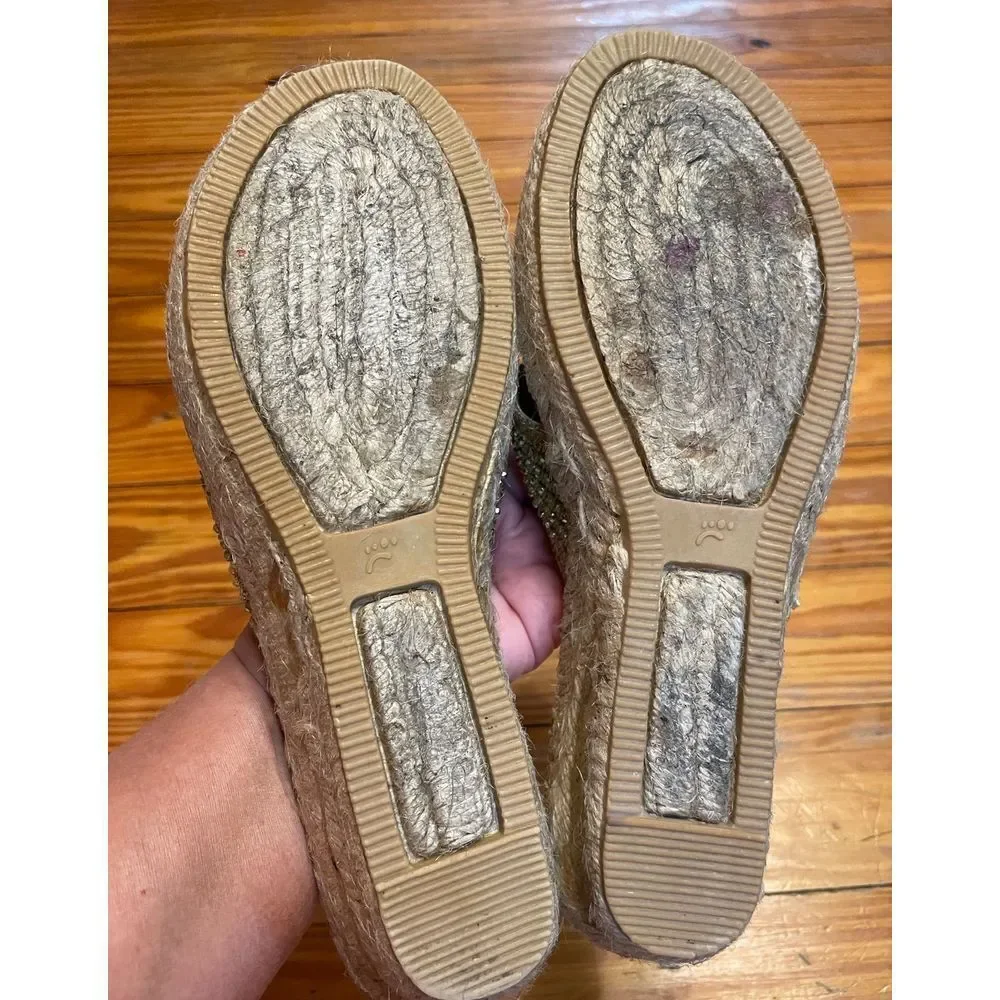 Baretraps‎ Gold Espadrilles Sandals for Women Size 6.5